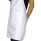 Pack 10 Pecheras Chef Outfitters Con Bolsillo Blanco Liso - Miniatura 2