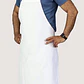 Pack 5 Pecheras Chef Outfitters Con Bolsillo Blanco Liso - Miniatura 3