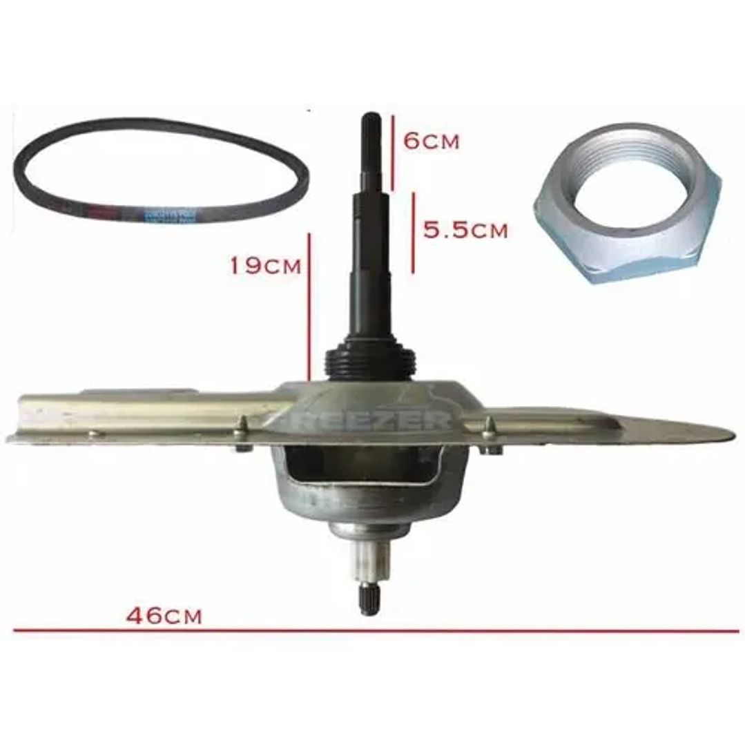 Transmisión lavadora Mabe Flotador Banda Y Tuerca Original CR441418 1