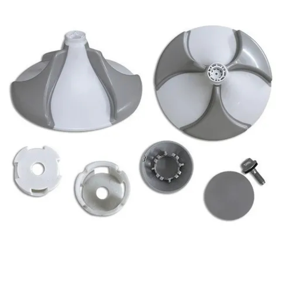 Agitador Aquasaver Helicoidal Volcan 37 cm Lavadora Mabe 253C1156G001 WW03A00157 CR440540 1