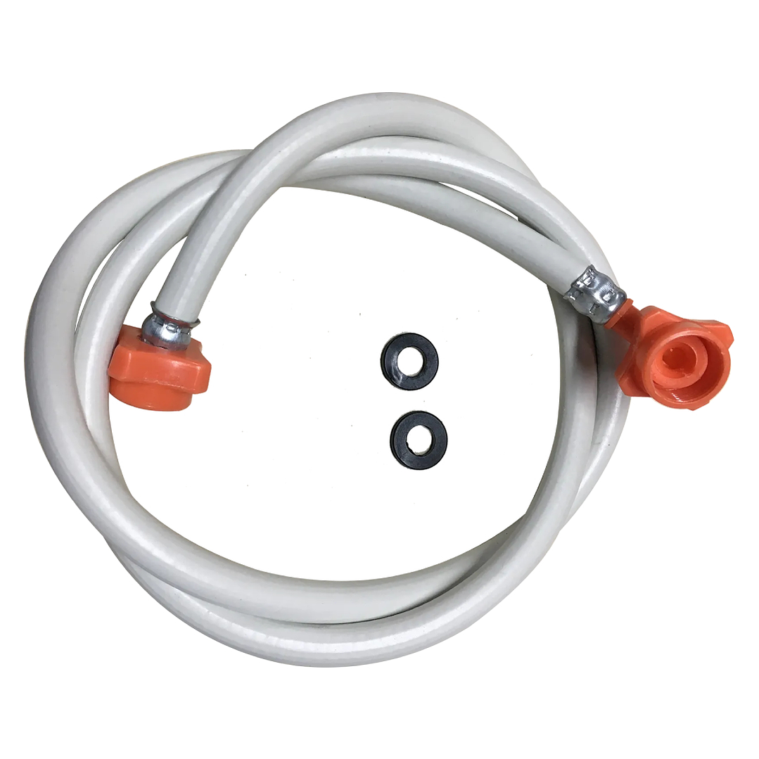 Manguera Blanca Universal de Entrada 2,40 mts Agua Caliente Lavadora Digital CR440027 | Repuestos de lavadora 1