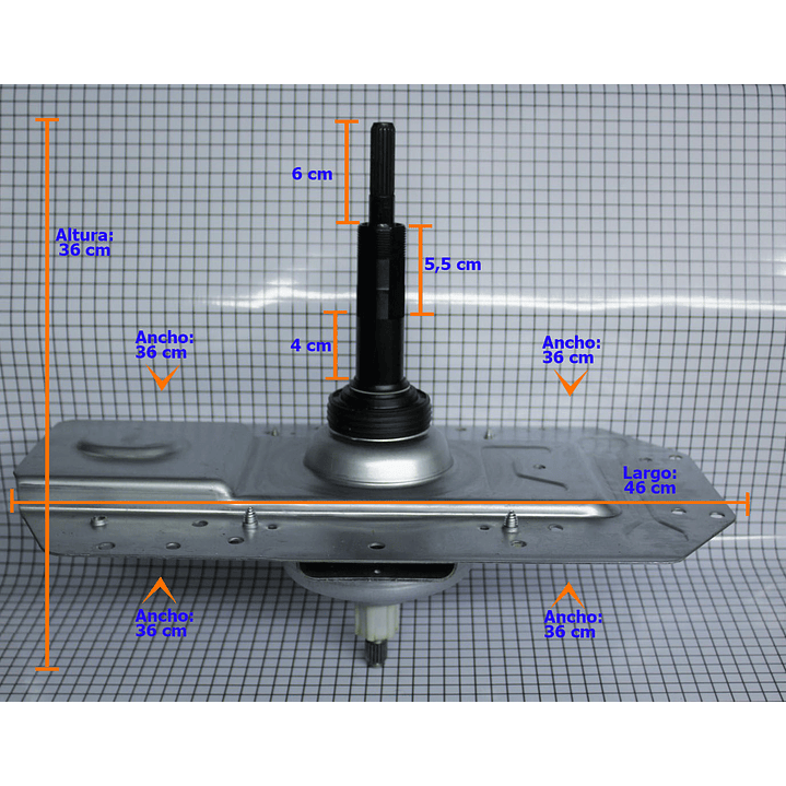 TRANSMISIÓN LATA ANGOSTA FLOTADOR LAVADORA MABE 189D3593G002 CKD91142 1