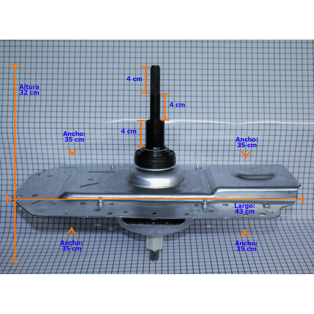 TRANSMISIÓN UÑAS LAVADORA MABE 1