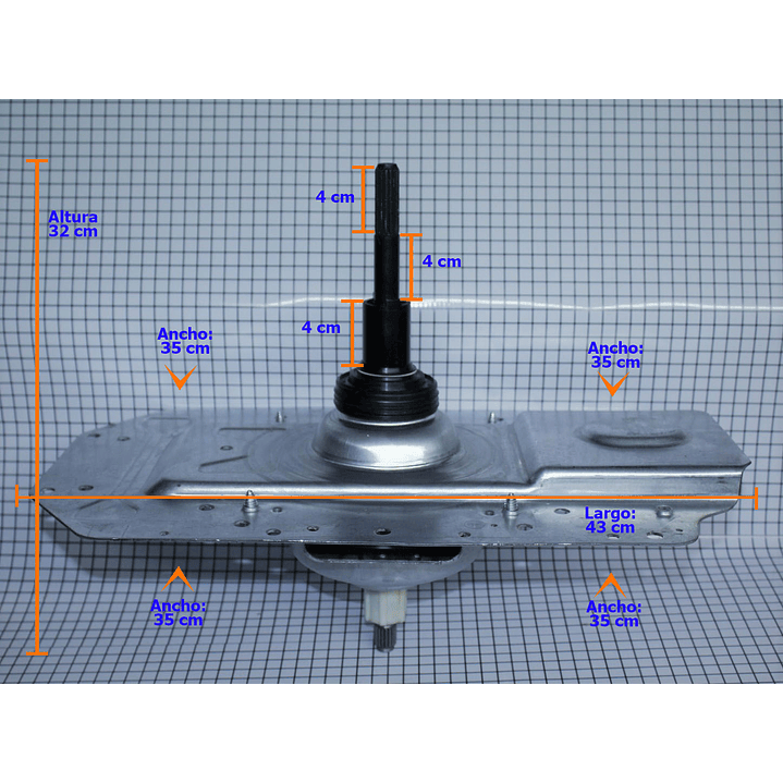 TRANSMISIÓN UÑAS LAVADORA MABE 1