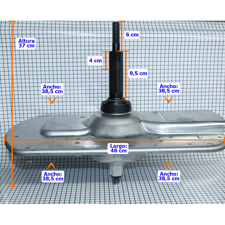 TRANSMISION AQUASAVER LAVADORA MABE 189D5404G002 1