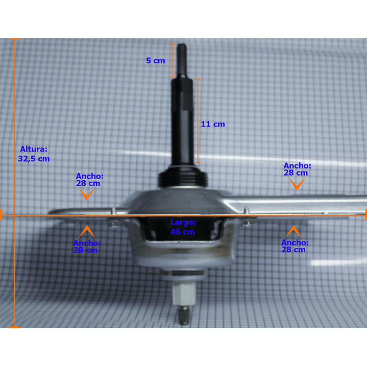 Transmisión Lavadora Mabe Amazonas 189D3187G002 CR440186 | Repuestos para lavadora 2