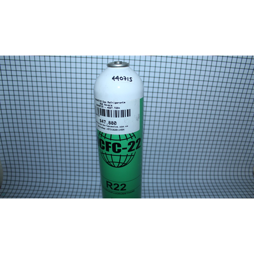 Gas Refrigerante R22 HCFC - 22 Nevera CR440715 1