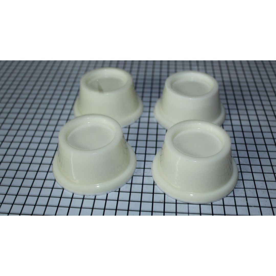 Juego de bases beige plásticas Lav Pack 4 Unid CR440922 1