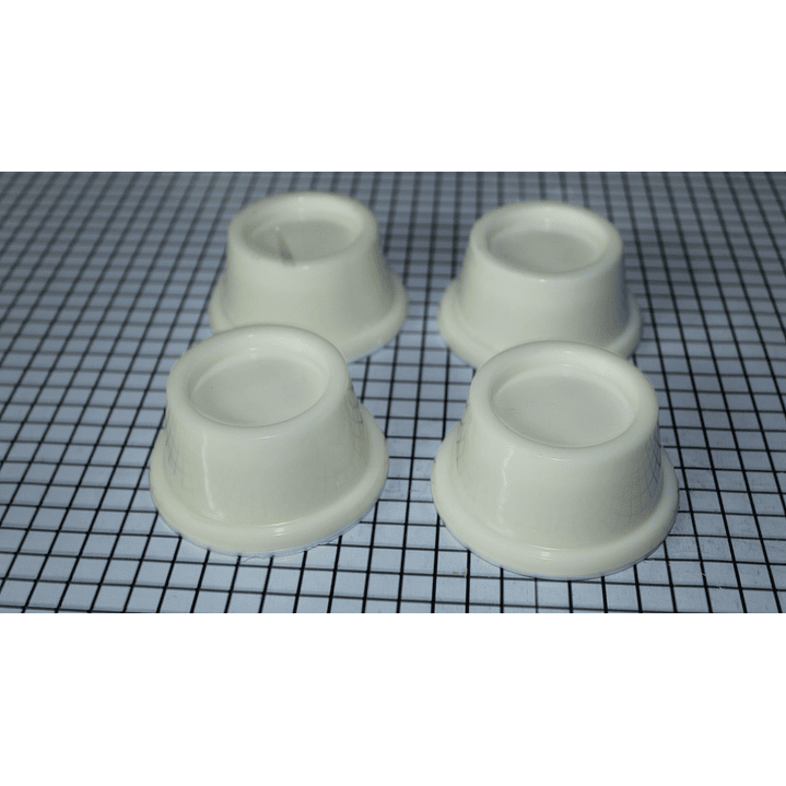 Juego de bases beige plásticas Lav Pack 4 Unid CR440922 1