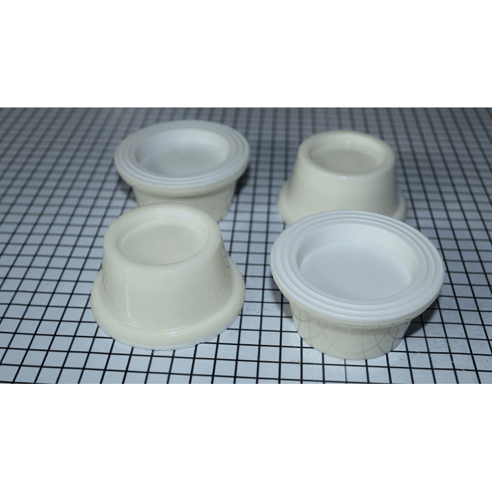 Juego de bases beige plásticas Lav Pack 4 Unid CR440922 3