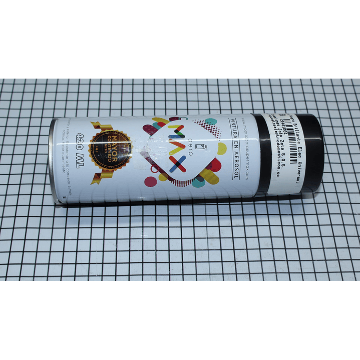 Pintura Negro Brillante Elec Marca Supermax CR441001 3
