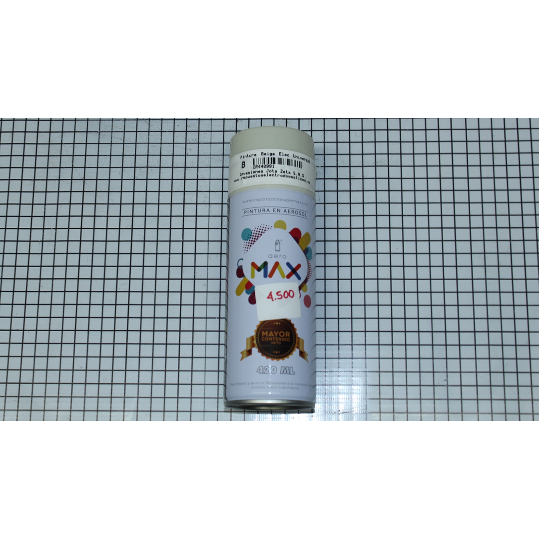 Pintura Beige No. 222 Para Electromésticos Marca Max CR440991 1