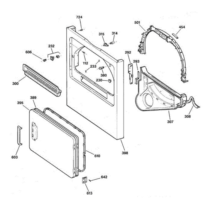 Soporte de Fricción Tina Secadora Torre Mabe Aqua GE CR999027 MCL1740PSDG00 3
