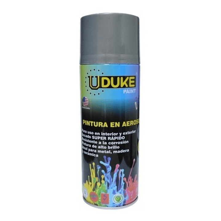 Pintura Aerosol Anticorrosivo Gris Uduke Nevera CR440842 | Gray Anticorrosive Spray Paint 1