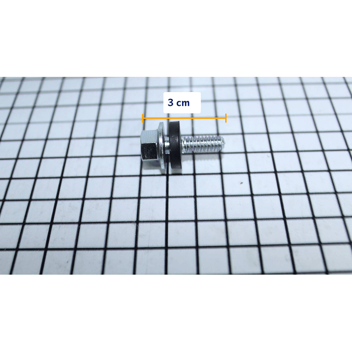 Tornillo corto Agitador Lavadora Mabe Amazonas 323B1346P001 WW01A00064 CR441187 1