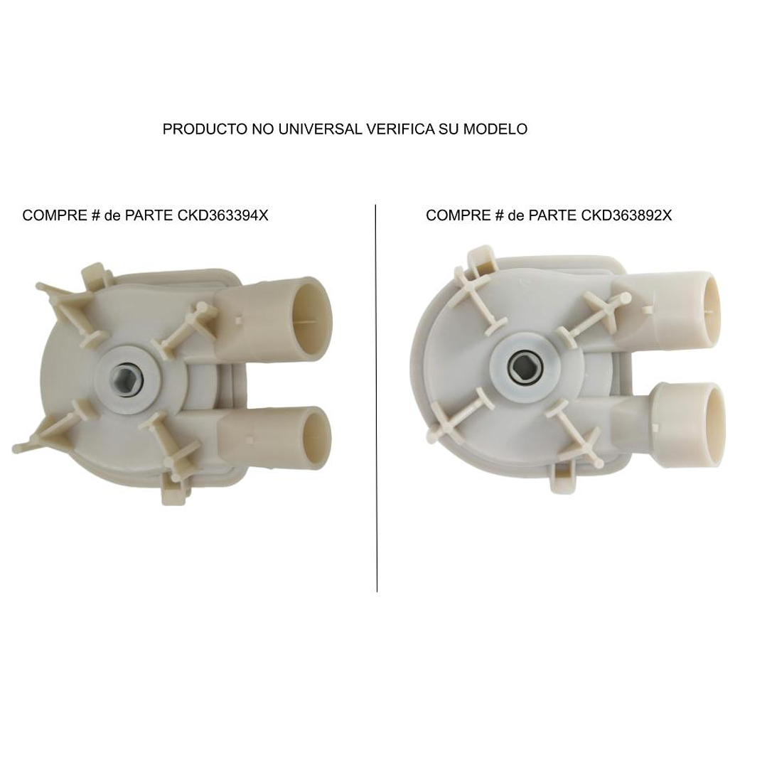 WP3363394  Bomba de Agua Plana Lavadora Whirlpool WP3363394  1