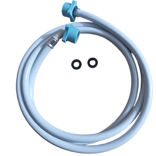 Manguera Blanca Universal de Entrada 2,40 mts Agua Caliente Lavadora Digital CKD90649 Repuestos de lavadora