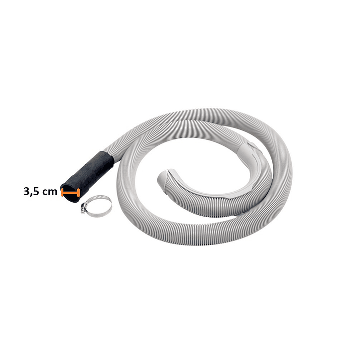 Manguera de desague boca 3,5 cm Lavadora Centrales CR990042 1