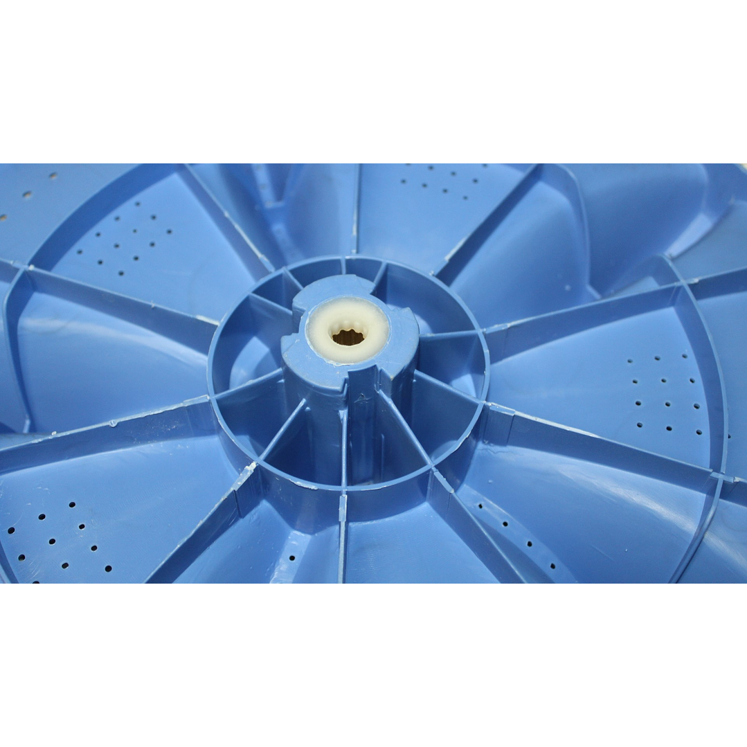 Agitador Plano Rodete Azul Buje Trasero 40 cm Lavadora Electrolux 70073 CR440542 4