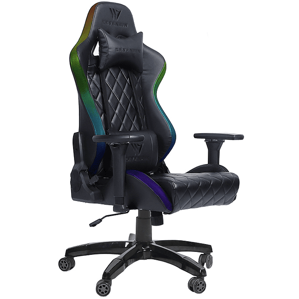 Silla Gamer Sevenwin Spectrum black RGB 2