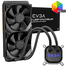 WaterCooling EVGA CLC 240 Liquid / Water CPU Cooler, RGB LED Cooling 400-HY-CL24-RX