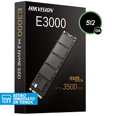 Disco SSD Hikvision E3000 NVMe PCIe M.2 512G