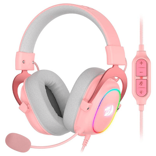 Audífonos Gamer Redragon ZEUS-X RGB Pink 2