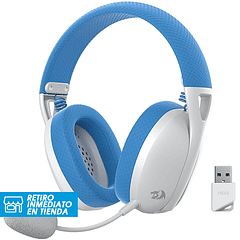 Audífonos Gamer Inalambricos Redragon Ire Pro H848 - White / Blue