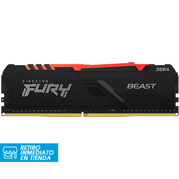 Memoria Ram Kingston Fury Beast RGB 8GB 3200Mhz 1