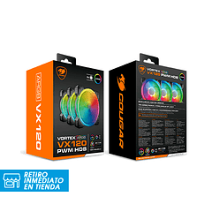 Ventilador Cougar Vortex VX120 Kit ARGB Cooling