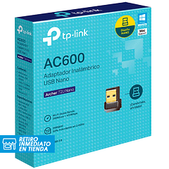 Adaptador wifi TP-LINK AC600 NANO