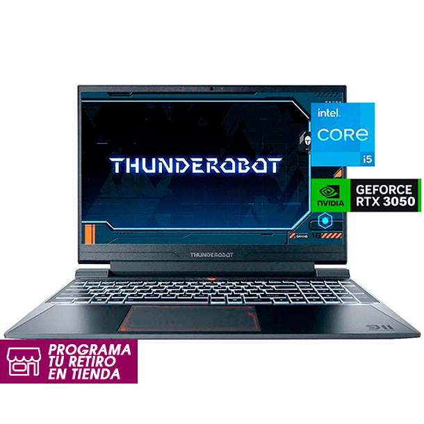 Notebook Gamer Thunderrobot 911X / Intel I5-12450H / RTX 3050 Ti / 8GB DDR4 1