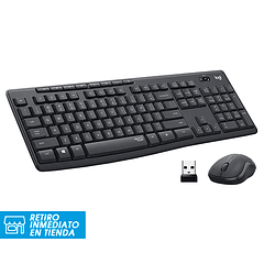 Combo Mouse + teclado Logitech MK295 Silent Wireless 