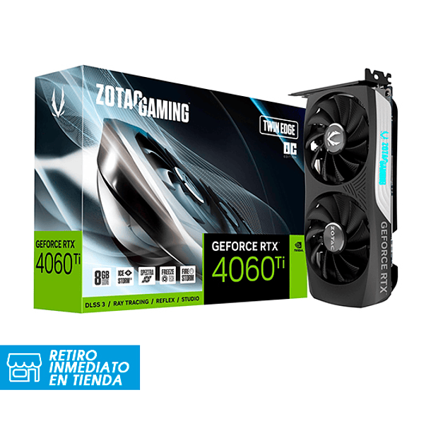 Tarjeta de video Zotac GeForce RTX 4060 TI Twin Edge OC 1