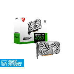 Tarjeta de Video MSI GeForce RTX 4060 VENTUS 2X WHITE 8G OC