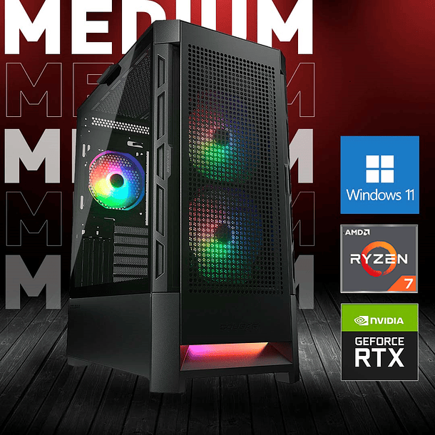 PC GAMER RYZEN 7 5700X / RTX 4060 / 16 RAM 3200Mhz / 1.5TB Nvme 4.0 1