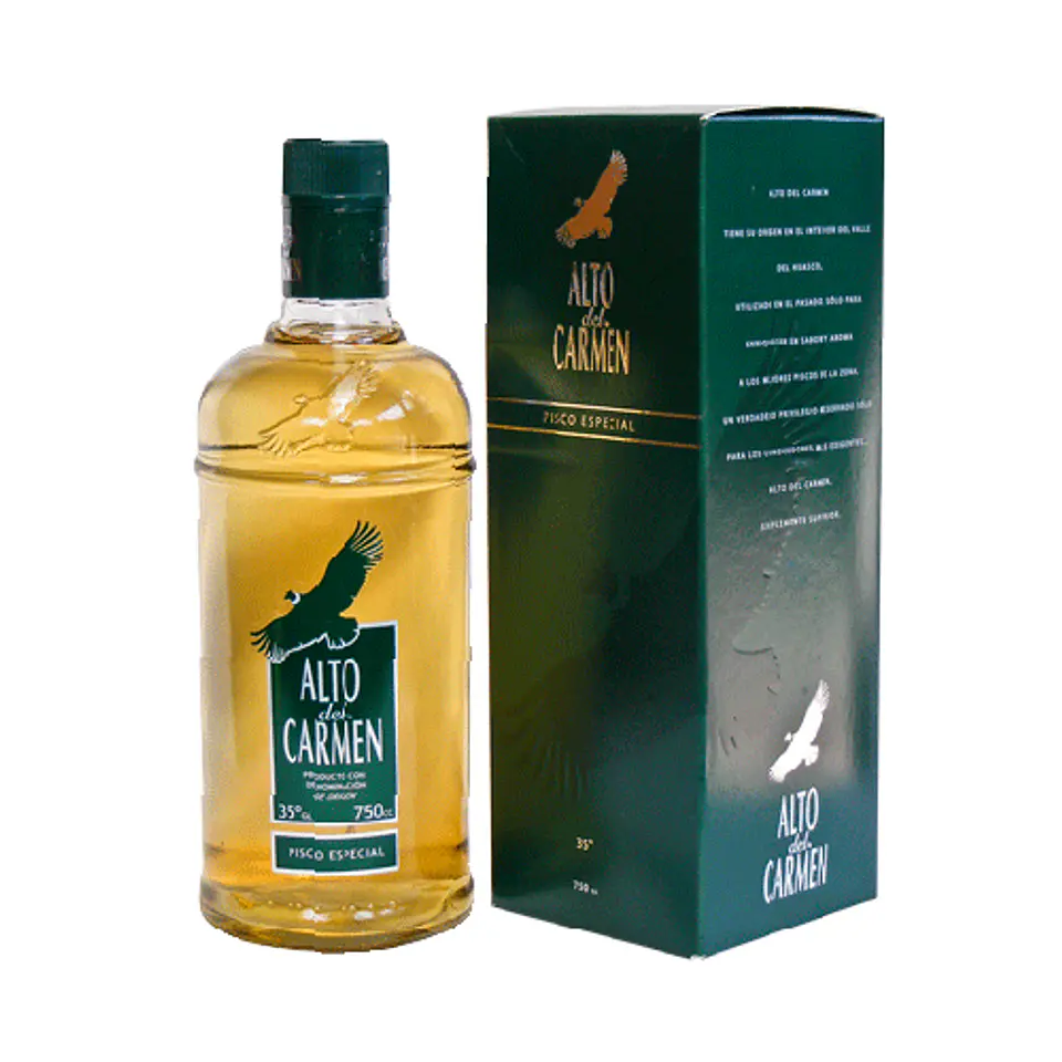 Pisco, Alto del Carmen 35°, 1000cc 1