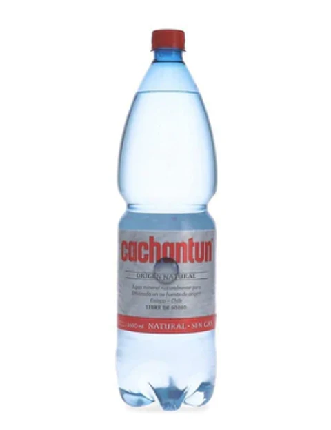 Cachantun sin gas, 1.6 lt desechable