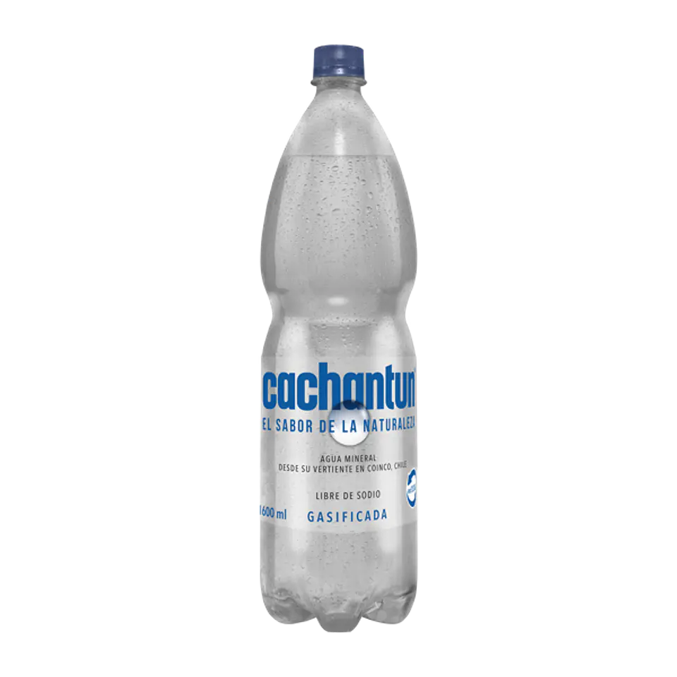 Cachantun con gas, 1.6 lt desechable 1
