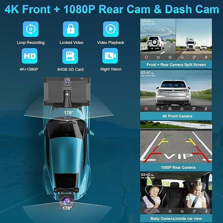 Carpuride W905 com Dash Cam (NOVOS) 2