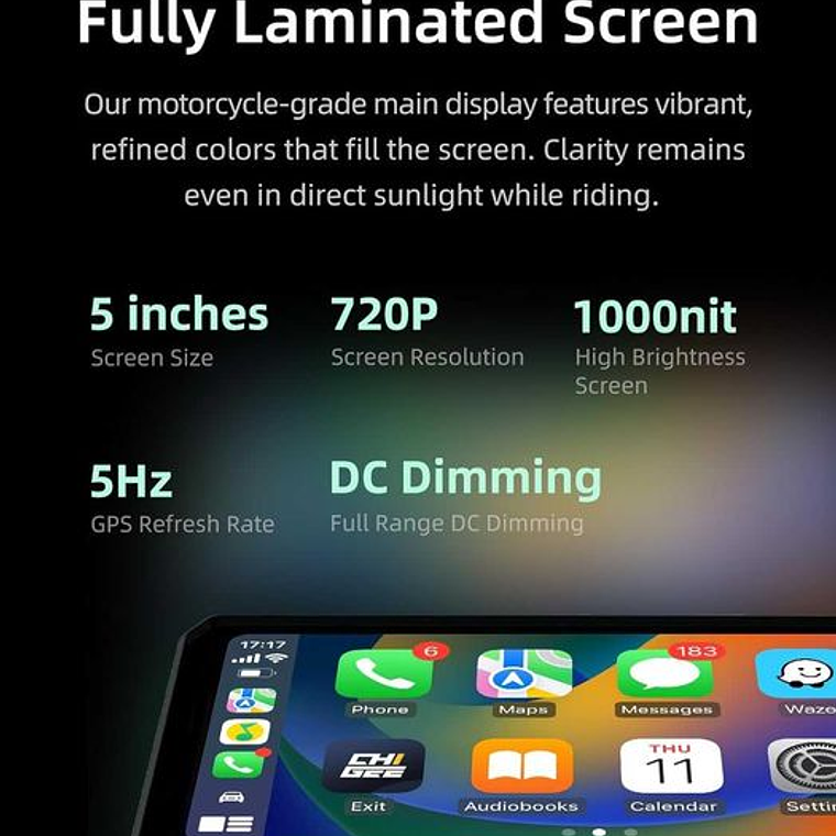 CHIGEE AIO 5 PLAY - Android Auto e CarPlay 2
