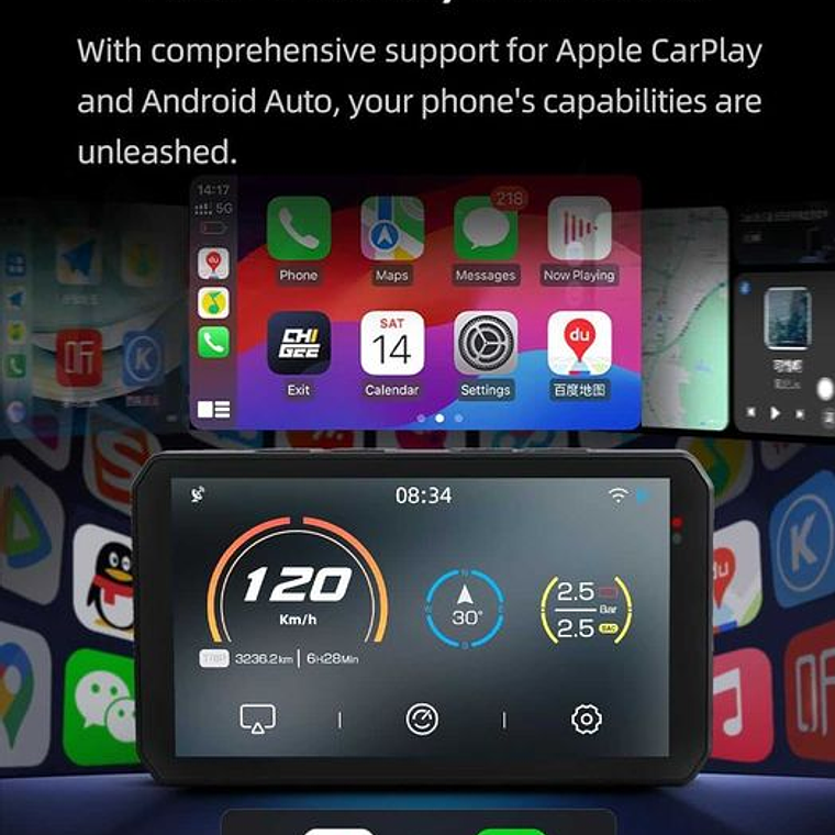 CHIGEE AIO 5 PLAY - Android Auto e CarPlay 5