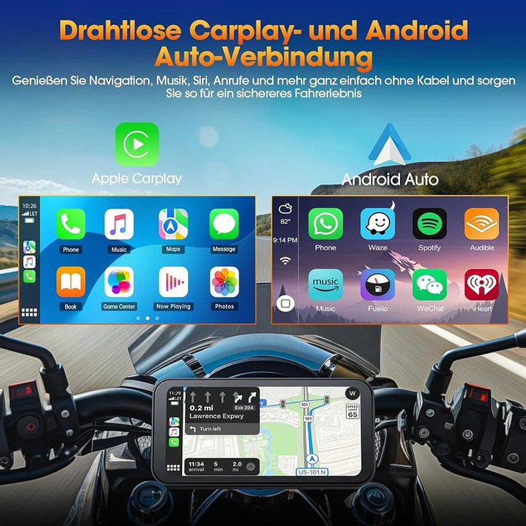 Volam Moto Carplay Android Auto 6