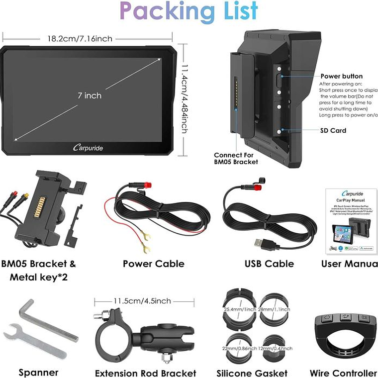 Carpuride W702S - Android Auto e Apple Carplay 2