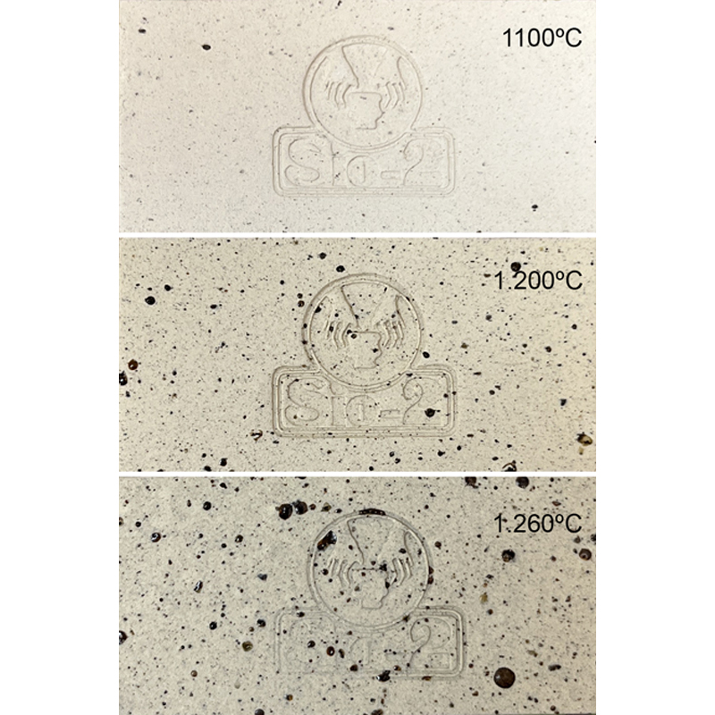 Pasta cerámica blanca - gres moteado - LUNA 1