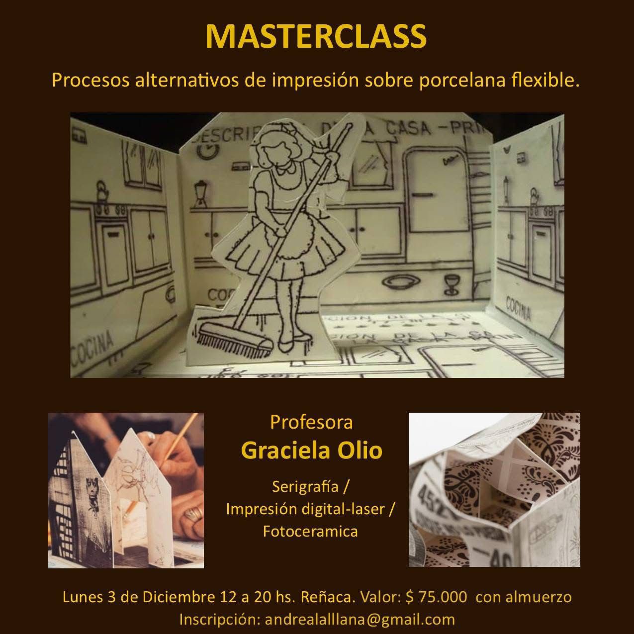 Seminario Enero 2018 - Cerámica y gráfica - dictado por Graciela Olio