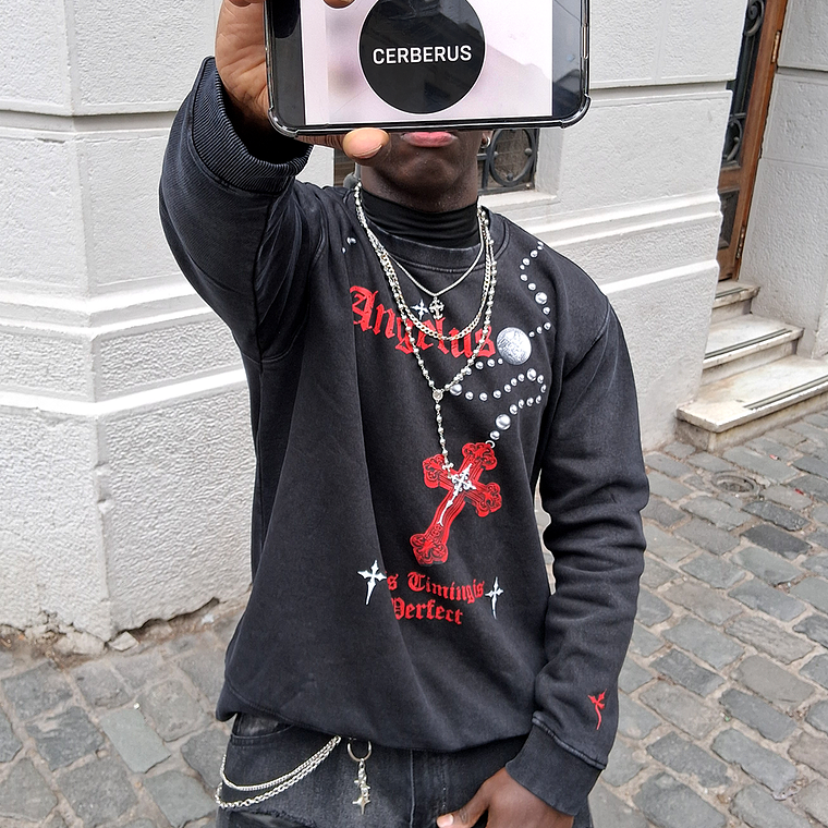 Hoodie Acid Wash Angelus | Streetwear Chile 1