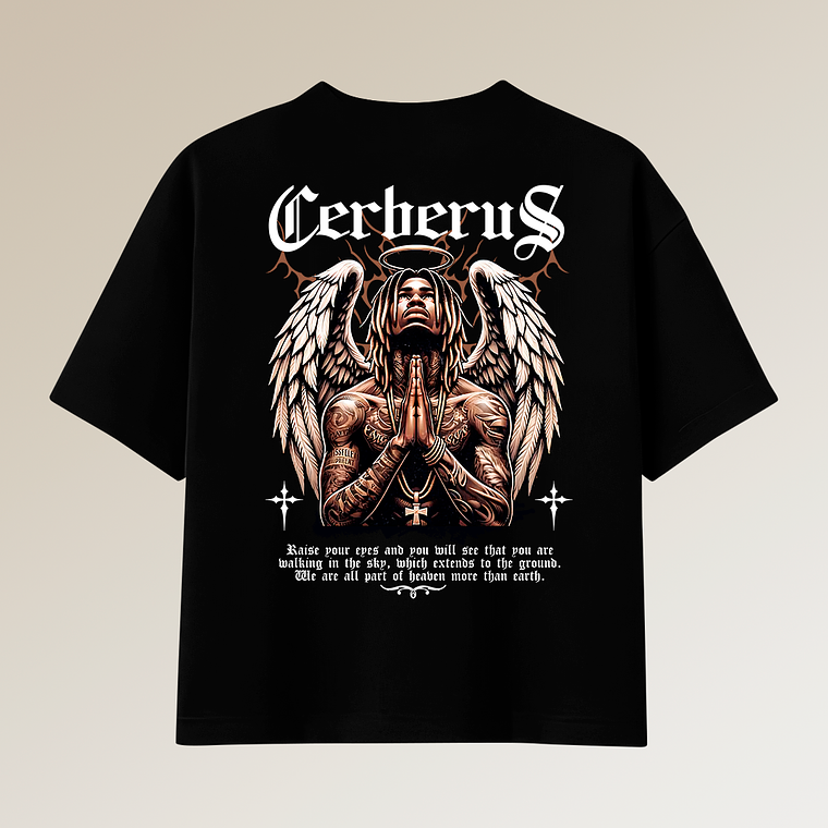 Poleras Streetwear Boxy - Regular - Oversize - Black Angel  3