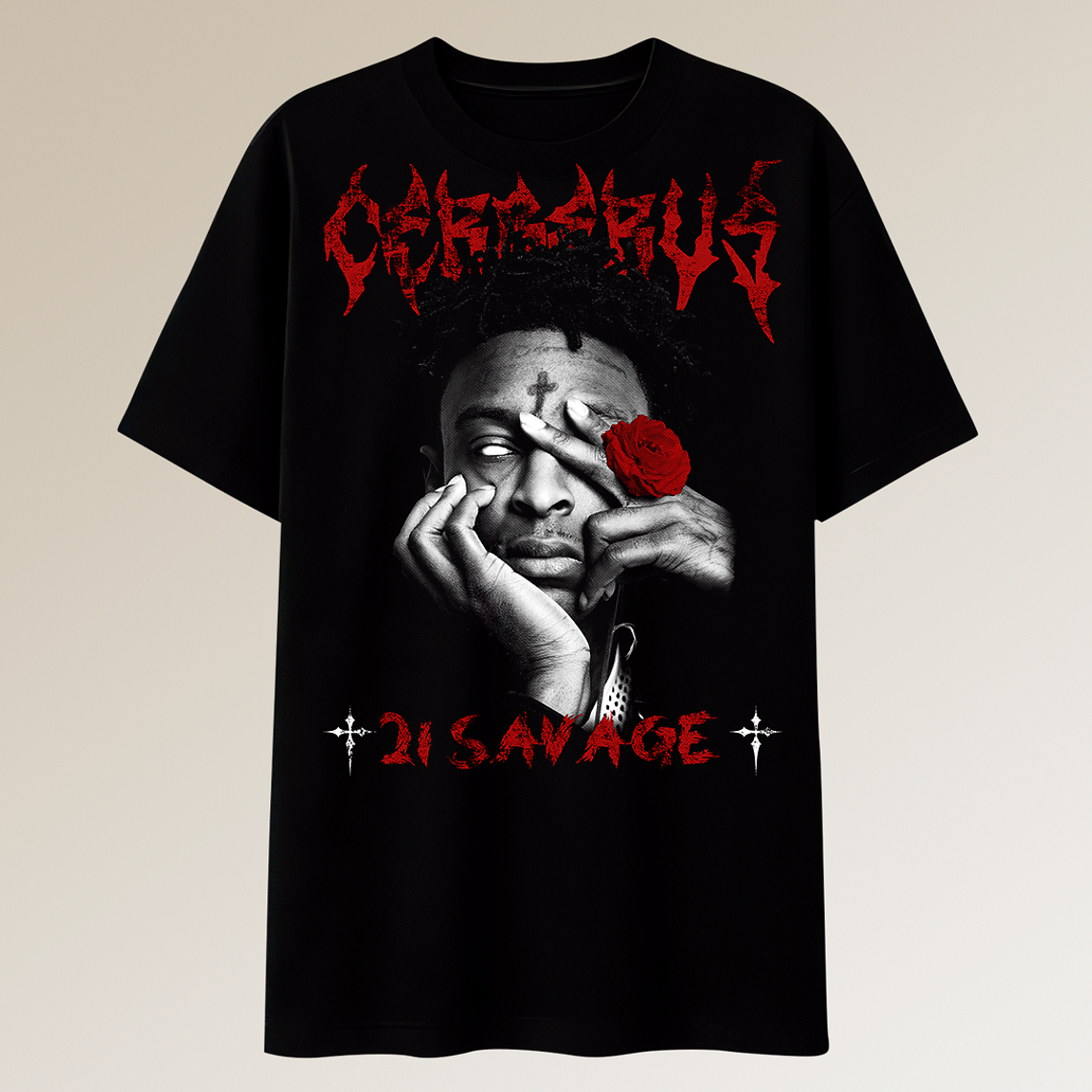 Poleras Streetwear Boxy - Regular - Oversize -  21 Savage 2