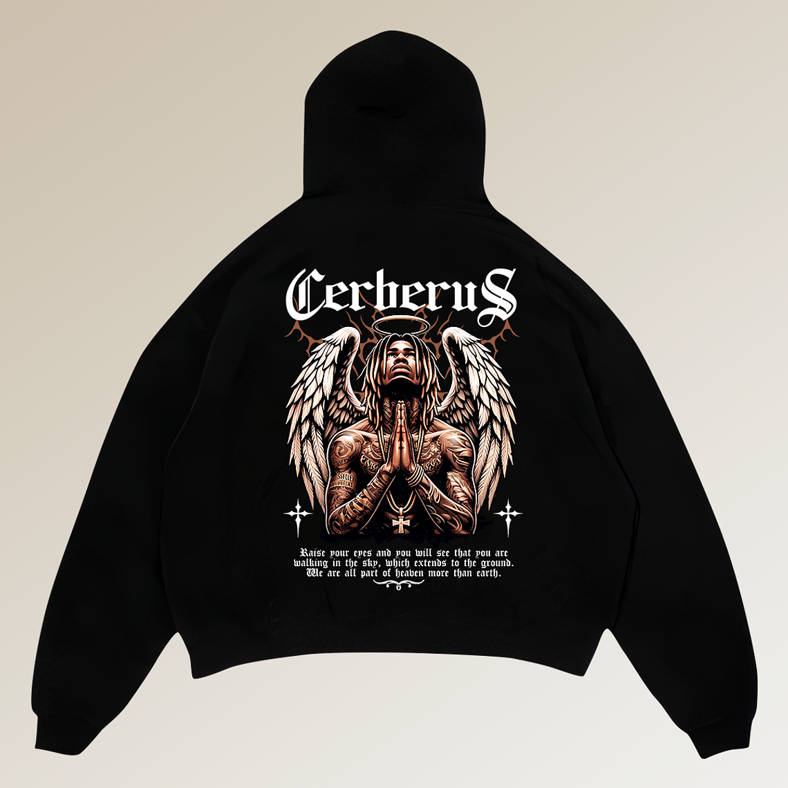 Hoodie Boxy Fit - Regular Fit - Black Angel | Streetwear Chile 2